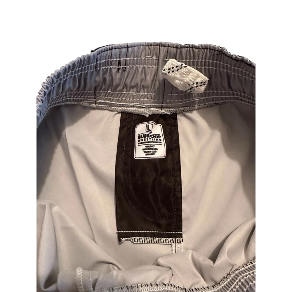 Wrestling Shorts With Drawstring Boys Large Black Polyester Bronco Horse